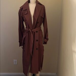 Women's Deep Mauve Trench Coat